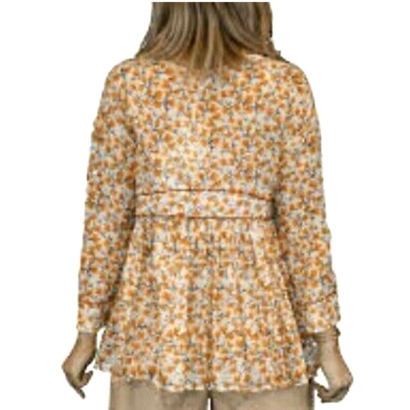 Ottod’ame Anthropologie Unica Peasant Floral Blouse Boho Hippie - Picture 4 of 9